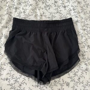 Lululemon black running shorts